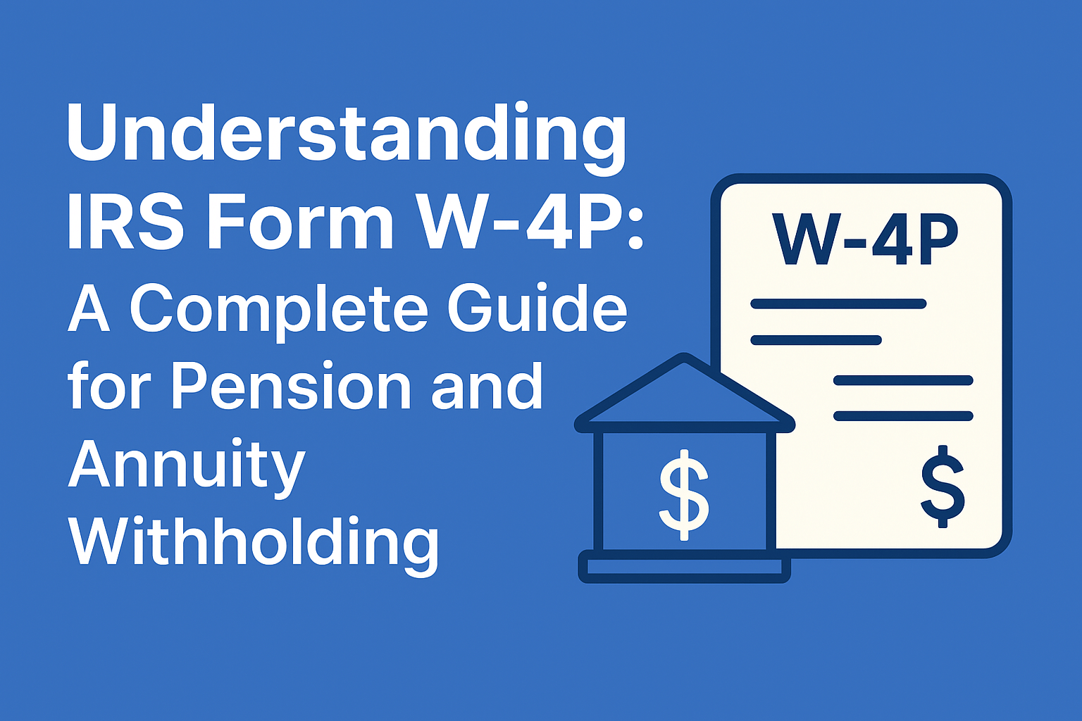 Understanding IRS Form W-4P: A Complete Guide for Pension and Annuity Withholding