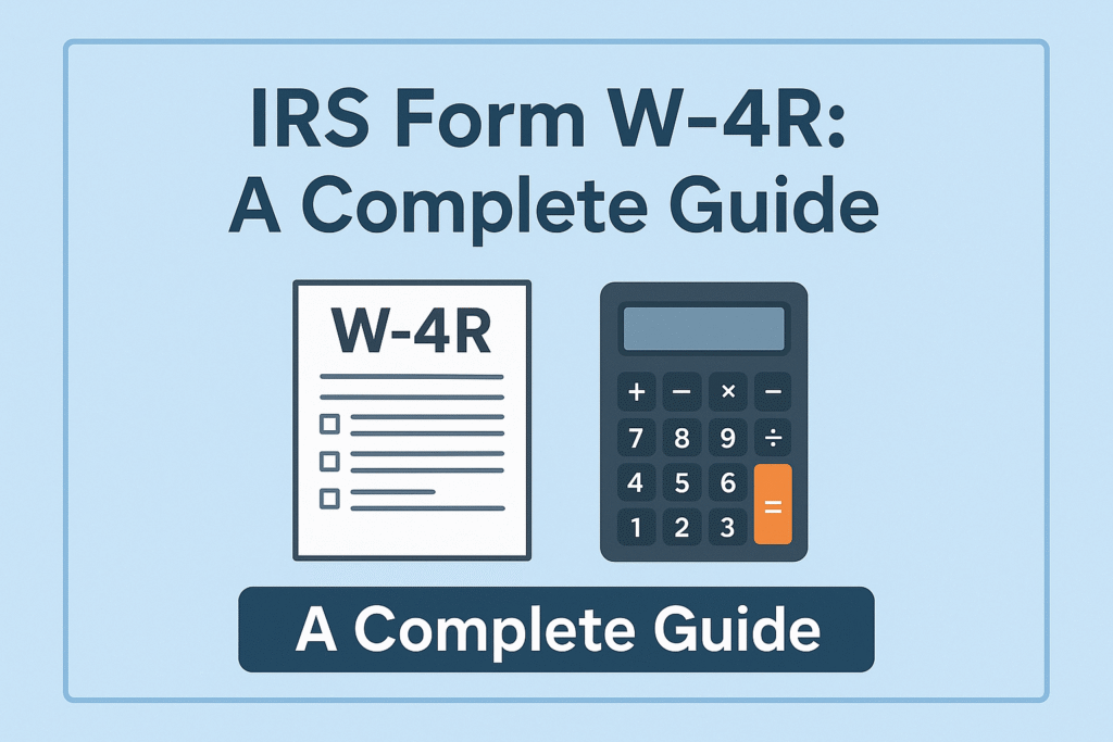 Form W-4R Explained: A Complete Guide to Withholding on Lump-Sum and Rollover Distributions