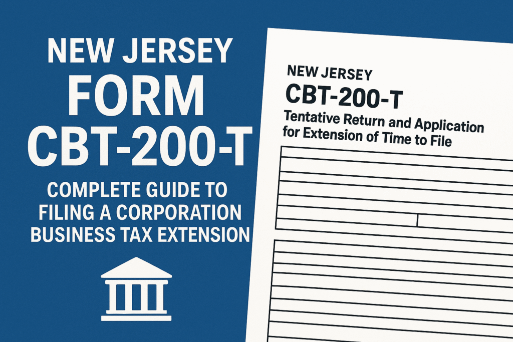 New Jersey Form CBT-200-T – Complete Guide to Filing a Corporation Business Tax Extension
